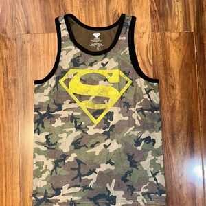 Superman Woodland Camo Tank Top